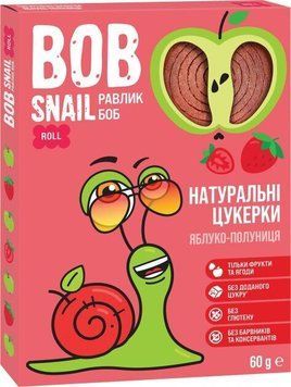 Яблучно-Полуничні Цукерки | Bob Snail, 60г 78K5010 фото