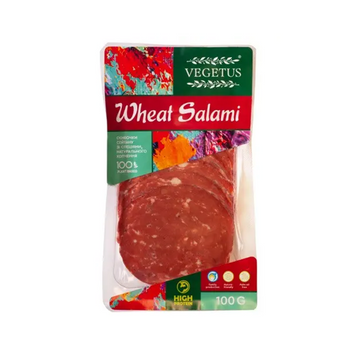 Слайси сейтану WHEAT SALAMI | Vegetus, 100г 1217X19 фото